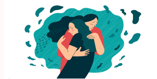 Couple Hugging