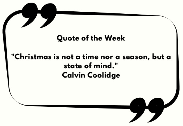 December – Week 1 – Christmas – Quote