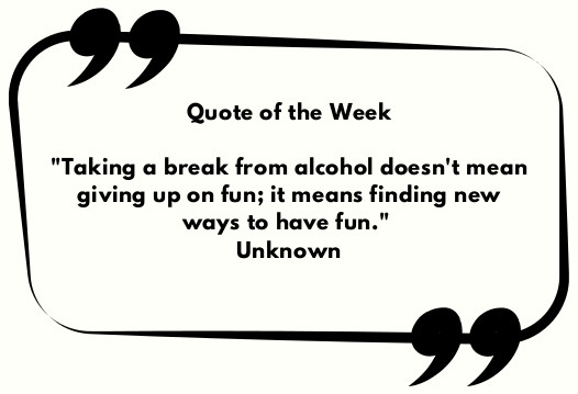 January – Week 1- Dry January – Quote