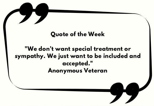 June Week 4 – Veterans wellbeing – Quote